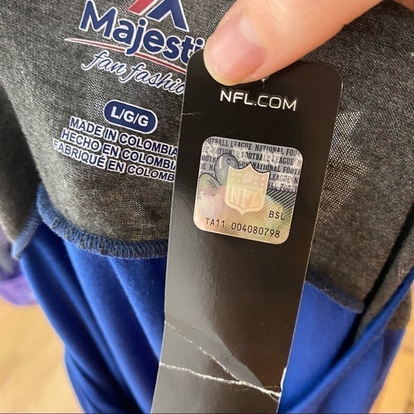 Indianapolis Colts Top NWT Large Blue Gray Women’s - Picture 10 of 11